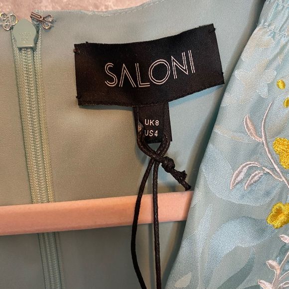 SOLD Saloni Lea Dress in Clearwater Size 4 - Picture 8 of 8